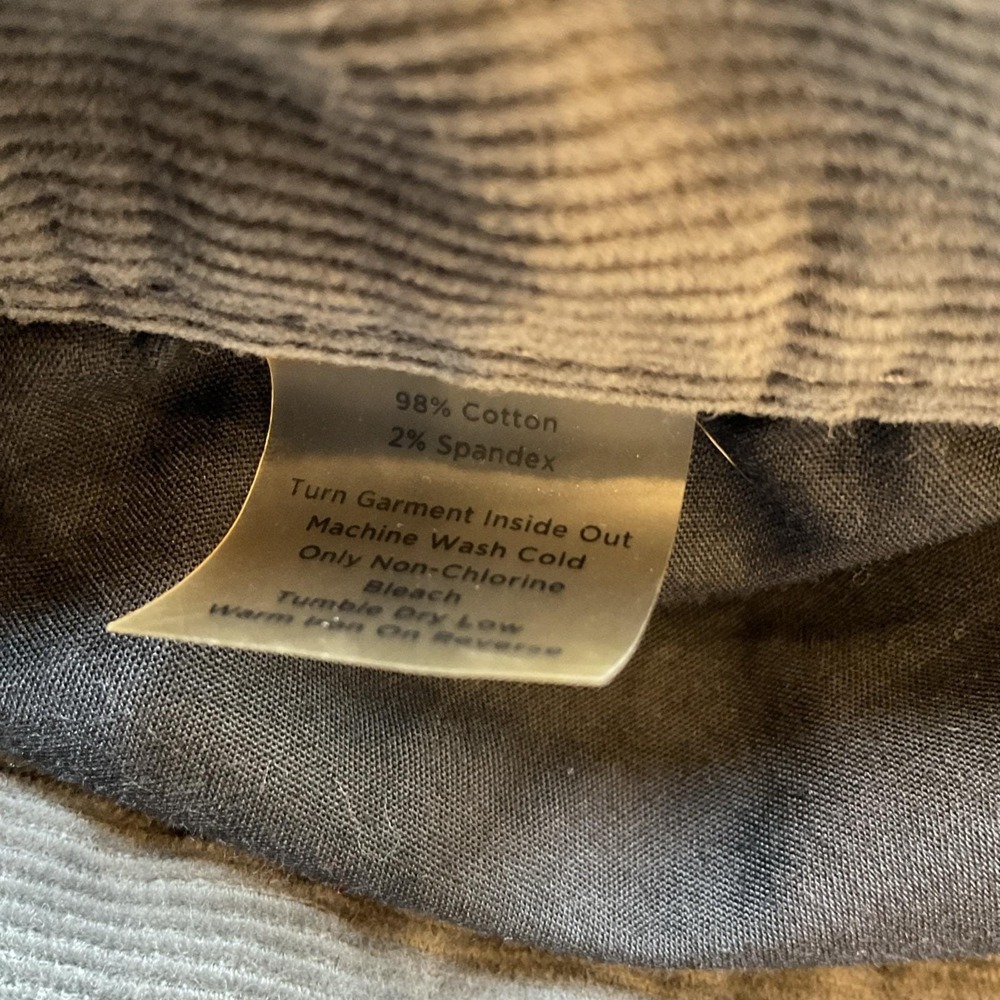 Talbots Gray‎ Fine Wale Corduroy Pants Women's Size 22 Vintage 90s Y2K - Picture 10 of 10
